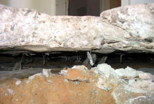 Voids are created during the leveling process of home foundation repair.